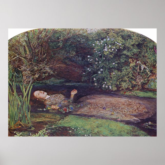 John Everett Millais Ophelia Poster (Front)