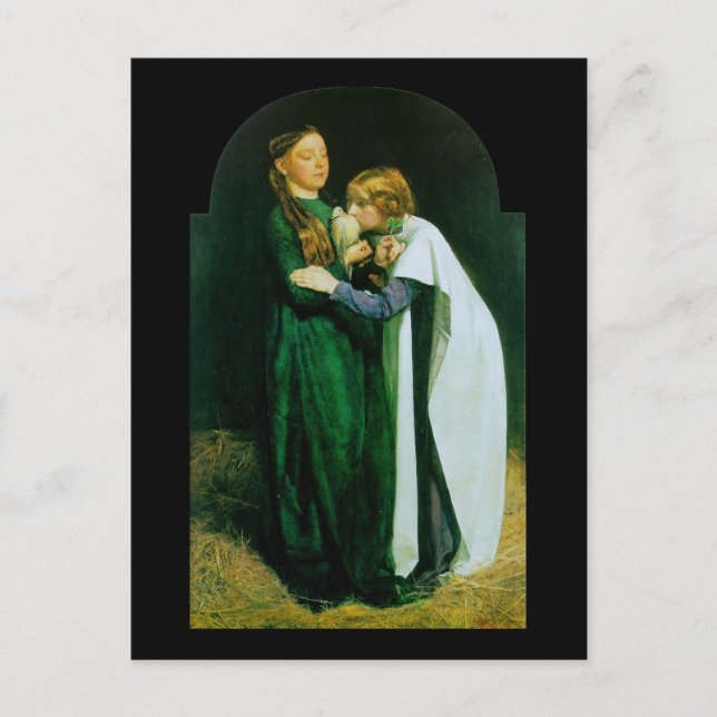 John Everett Millais The Return of the Dove Postcard (Front)