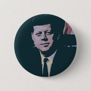 John F. Kennedy 6 Cm Round Badge