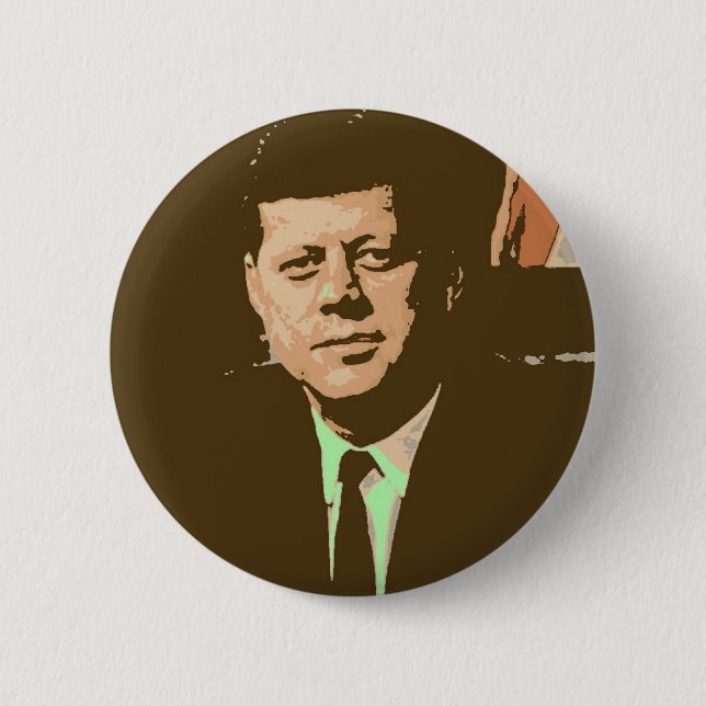 John F Kennedy 6 Cm Round Badge (Front)