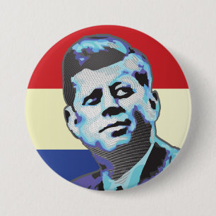 John F Kennedy 7.5 Cm Round Badge
