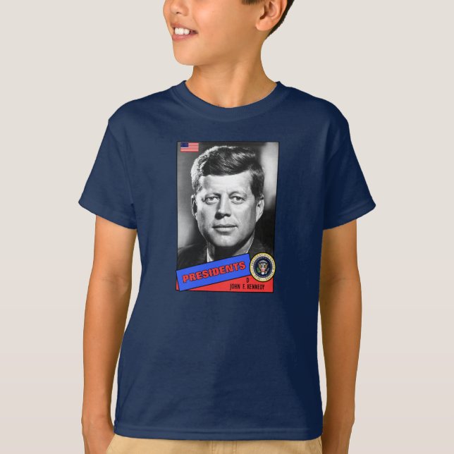 John F. Kennedy Baseball Card T-Shirt (Front)
