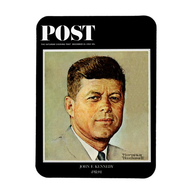 John F. Kennedy IN MEMORIAM Magnet (Vertical)