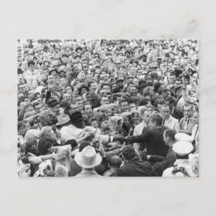 John F Kennedy JFK Fort Worth Rally '63 Postcard
