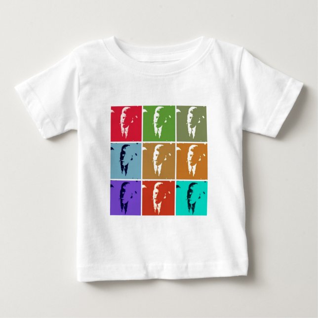 John F Kennedy/JFK  Pop Art Baby T-Shirt (Front)