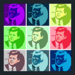 John F Kennedy/JFK Pop Art Poster<br><div class="desc">Pop Art Design</div>