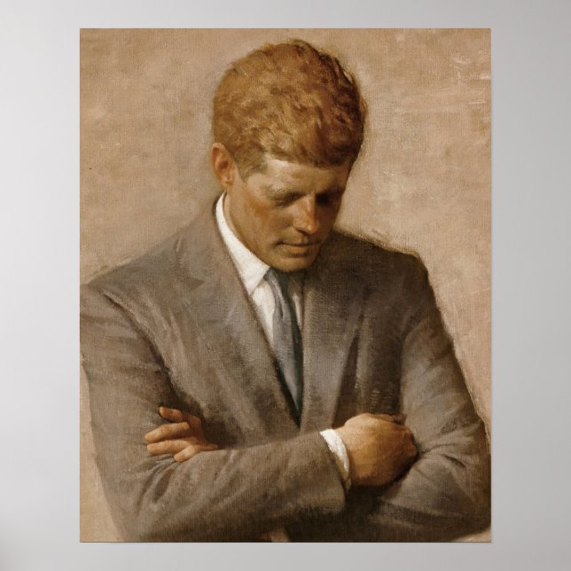 John F Kennedy Official Portrait Poster (Front)