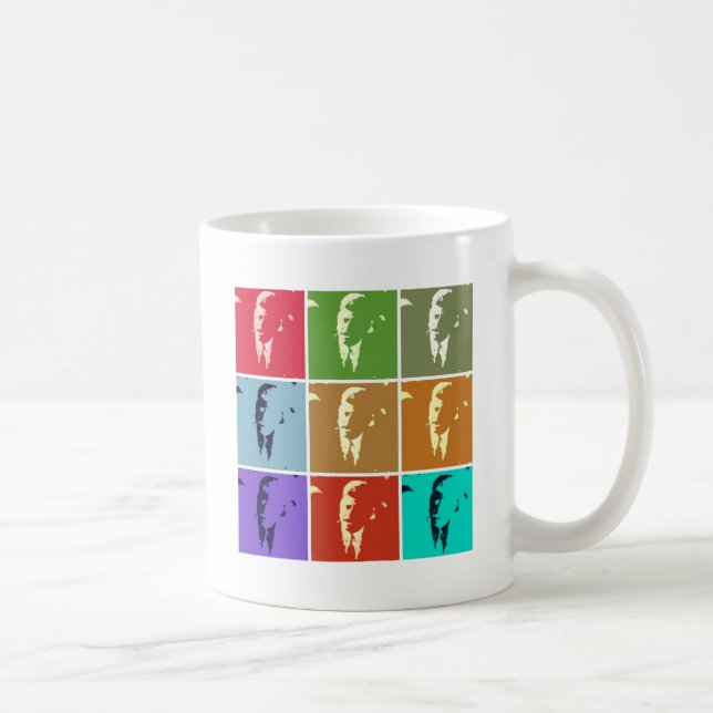 John F Kennedy Pop Art Coffee Mug (Right)