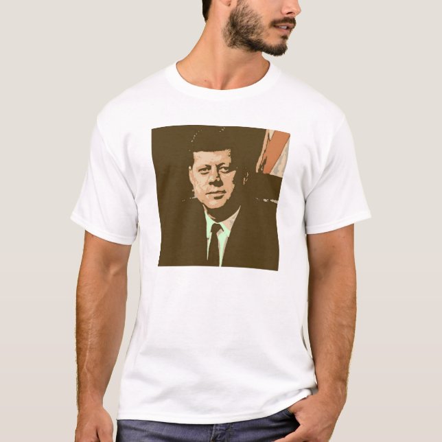 John F Kennedy Pop Art T-Shirt (Front)
