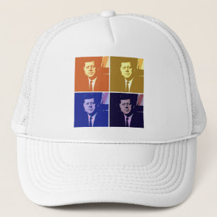 John F Kennedy Pop Art Trucker Hat