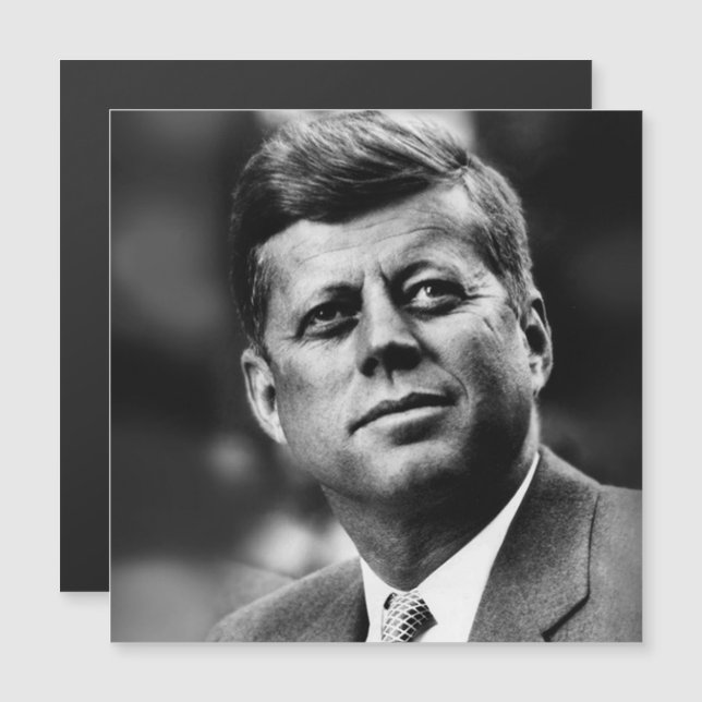 John F Kennedy President Magnetic Invitation (Front/Back)