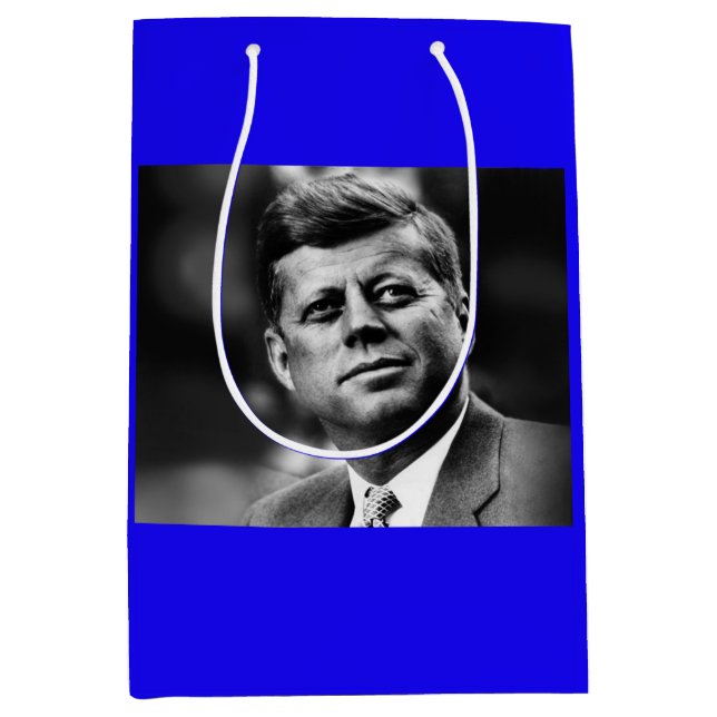 John F Kennedy President Medium Gift Bag (Front)