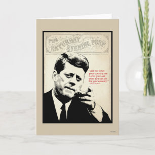 John F. Kennedy Quote Card