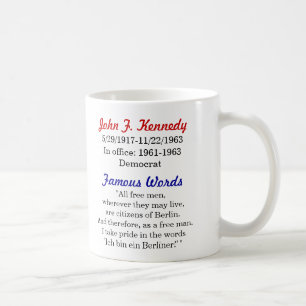 John F. Kennedy Quote Mug