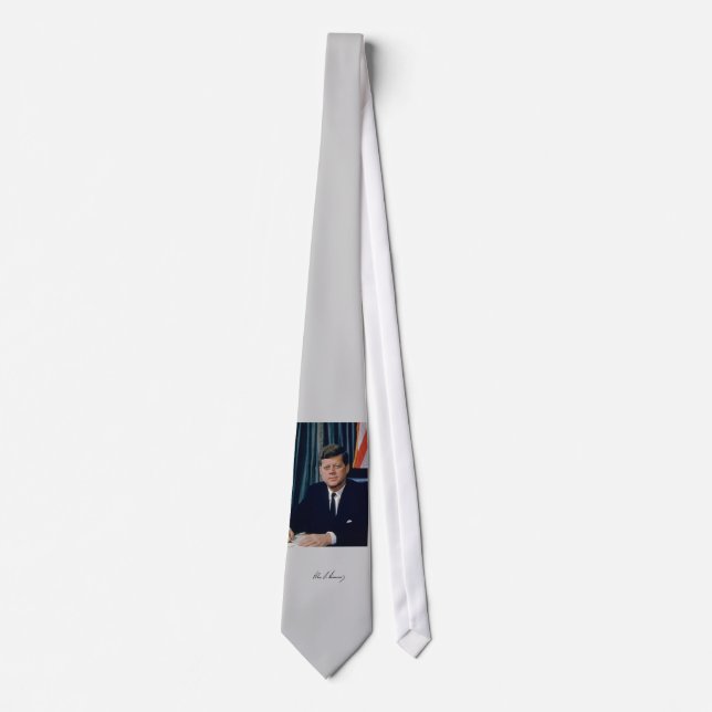 John F. Kennedy, White House Colour Photo Tie (Front)