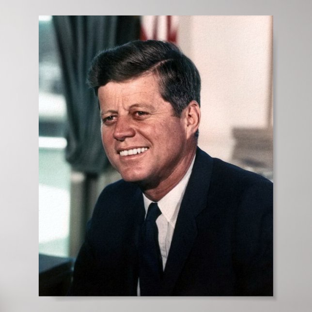 John F. Kennedy Whitehouse Portrait Poster (Front)