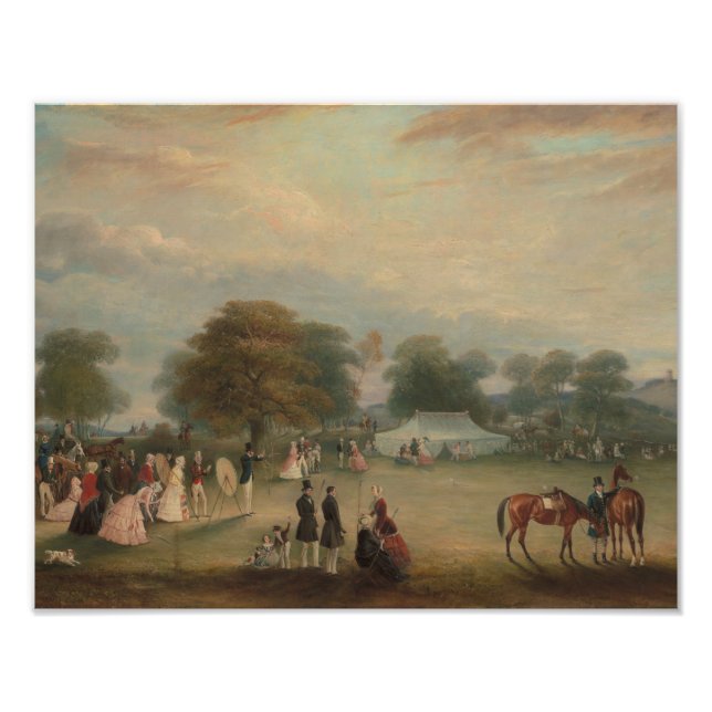 John Ferneley - Archery Meeting in Bradgate Park Photo Print (Front)