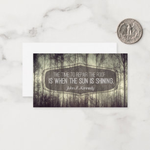 John Fitzgerald Kennedy Inspirational Quote Repair Card