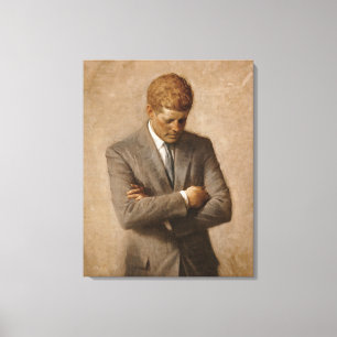 John Fitzgerald Kennedy - Official Portrait Canvas Print