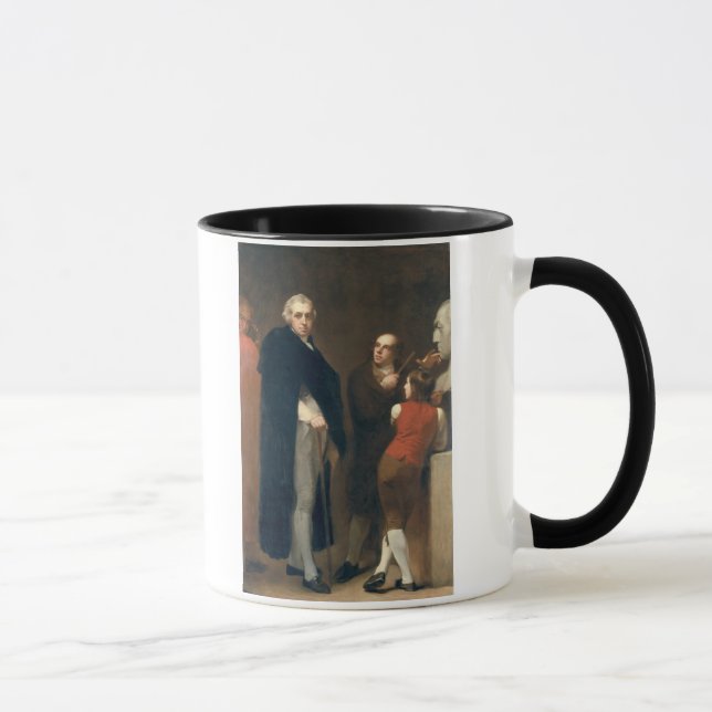 John Flaxman (1755-1826) modelling his bust of Wil Mug (Right)
