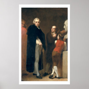 John Flaxman (1755-1826) modelling his bust of Wil Poster
