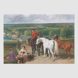 John Frederick Herring   Exercising Royal Horses Tissue Paper