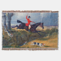 John Frederick Herring  Foxhunt Clearing a Ditch