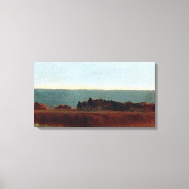 John Frederick Kensett Salt Meadow in October Canvas Print (Front)