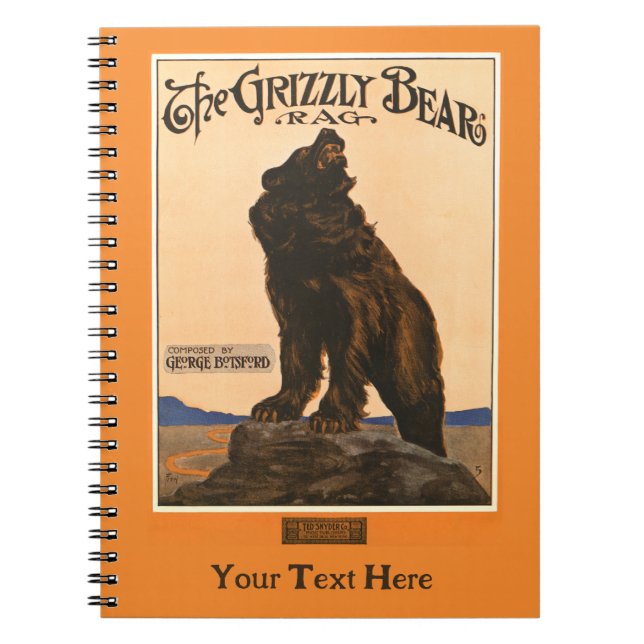 John Frew - Grizzly Bear Rag Notebook (Front)