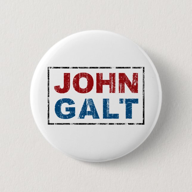 John Galt 6 Cm Round Badge (Front)