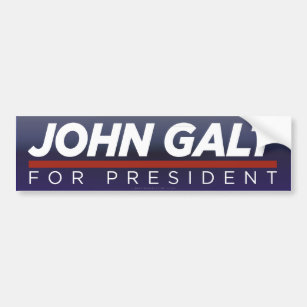 John Galt for President Bumper Sticker
