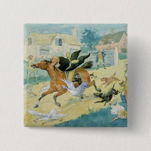 John Gilpin riding to Edmonton 15 Cm Square Badge