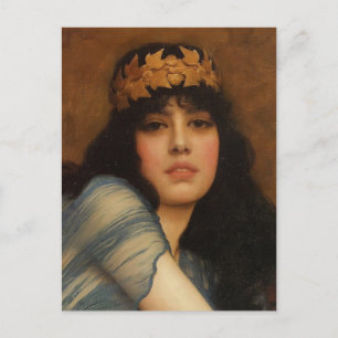 John Godward- Head of a Girl Postcard