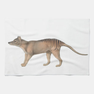 John Gould Tasmanian Tiger Thyalcine Tea Towel
