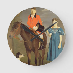 John Gubbins Newton and his Sister Mary, 1832-33 ( Round Clock