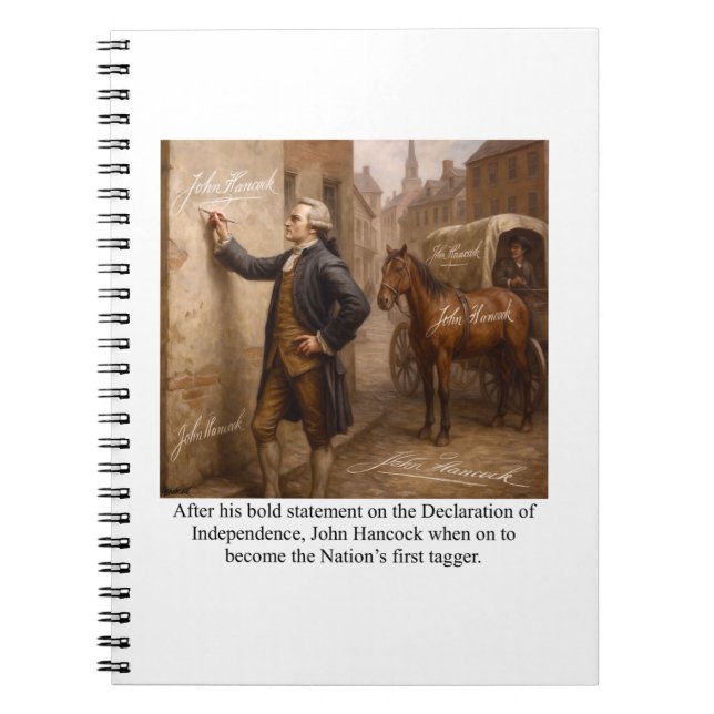 John Hancock Tagger Notebook (Front)