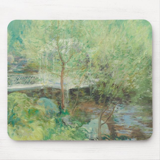 John Henry Twachtman - The White Bridge Mouse Pad (Front)