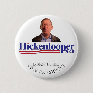 John Hickenlooper: 2020 Vice President 6 Cm Round Badge