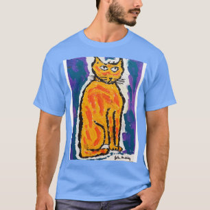 John Hinckley original cat painting Baseball TShir T-Shirt