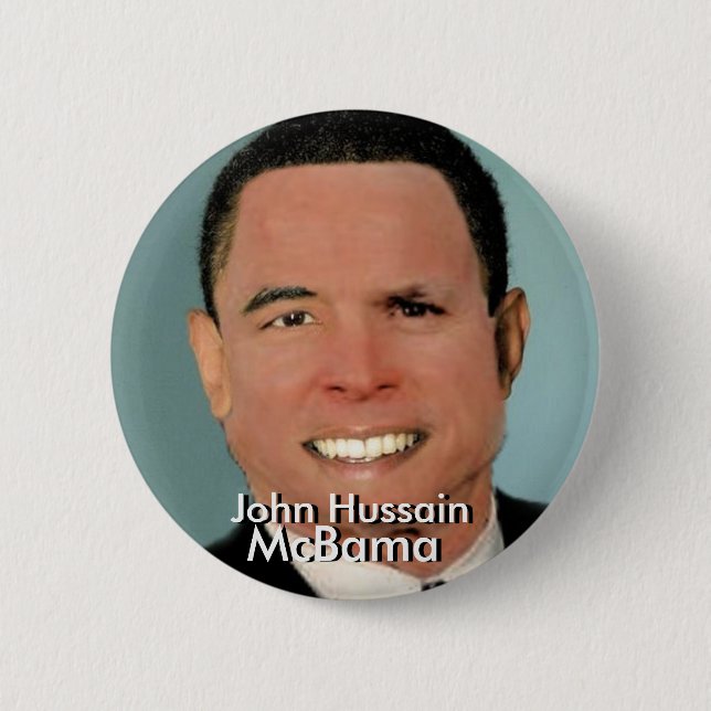 John Hussain McBama Button (Front)