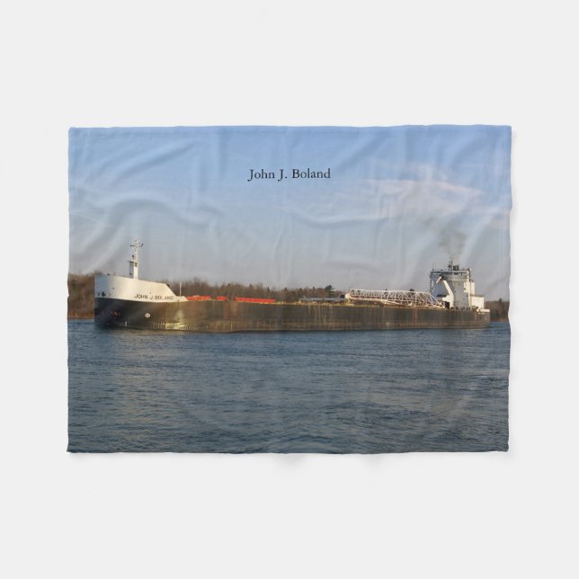 John J. Boland fleece blanket (Front (Horizontal))