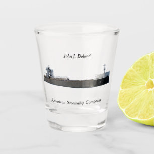 John J. Boland shot glass