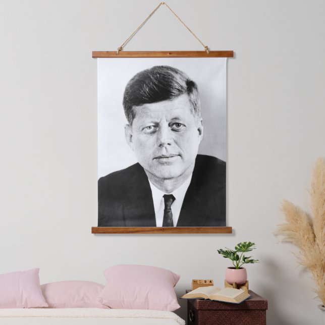 John Jack Kennedy US Presidential White House Hanging Tapestry (Bedroom)