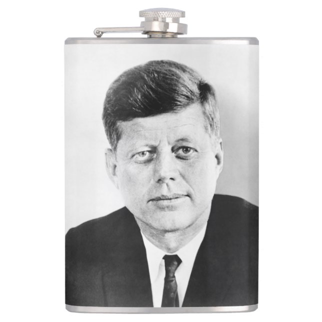 John Jack Kennedy US Presidential White House Hip Flask (Front)