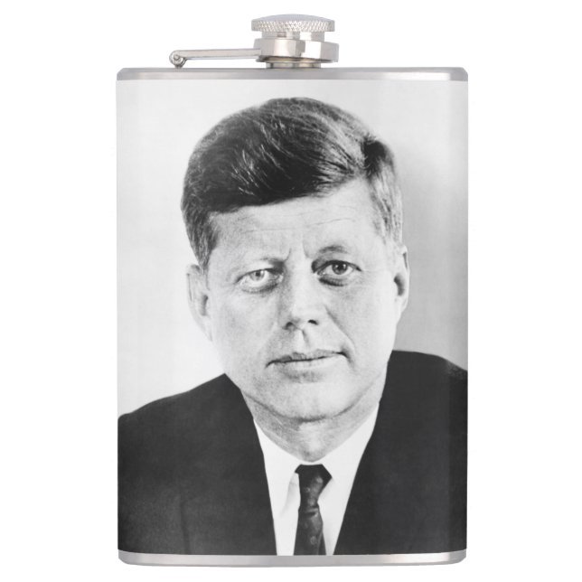 John Jack Kennedy US Presidential White House Hip Flask (Front)