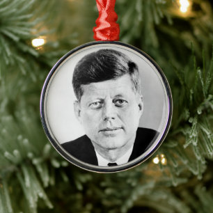John Jack Kennedy US Presidential White House Metal Tree Decoration