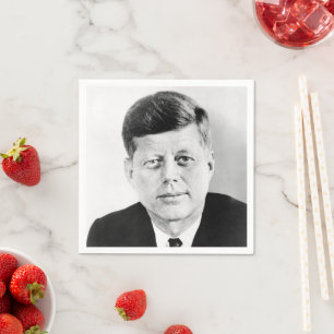 John Jack Kennedy US Presidential White House Napkin