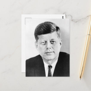 John Jack Kennedy US Presidential White House Postcard