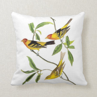 John James Audubon Yellow Tanager Pillow