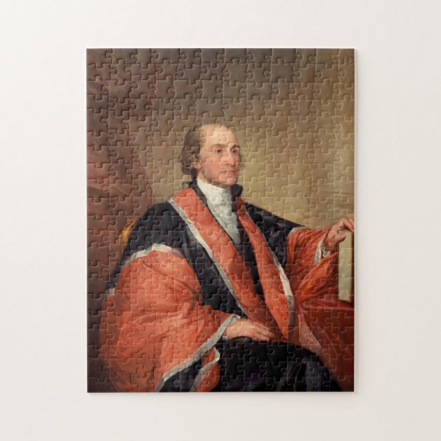 John Jay, 1794 by Gilbert Stuart Jigsaw Puzzle (Vertical)
